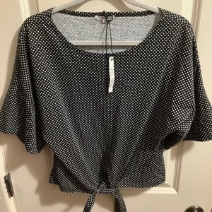 DJ & Juju - Small Polka Dot top